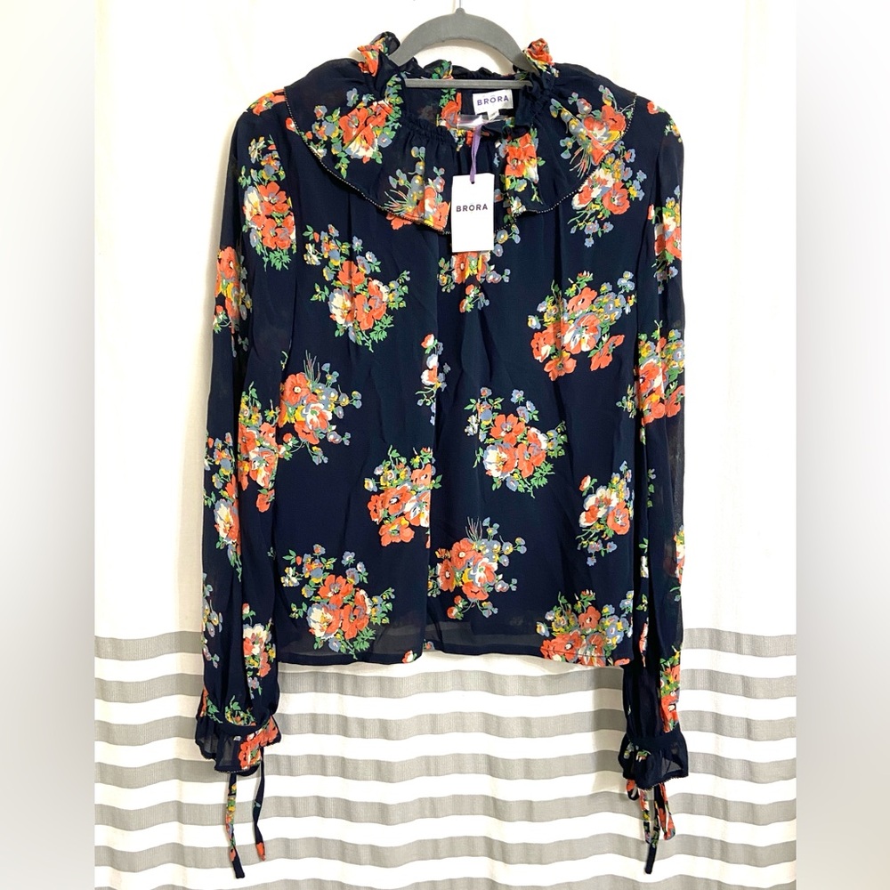 Brora silk crepe Top